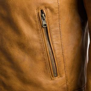 Blouson de moto en cuir professionnel pour la course et la ville, équipement de protection en cuir de vachette, couleur et taille personnalisables - Product Image 5