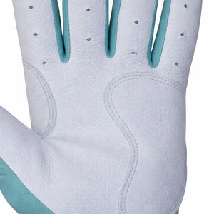 Guantes de Béisbol de Cuero Verde Menta, Transpirables, con Palma Perforada para Control del Agarre, Soporte de Muñeca Ajustable, Personalizados para Entrenamiento, Talla XL - Product Image 6