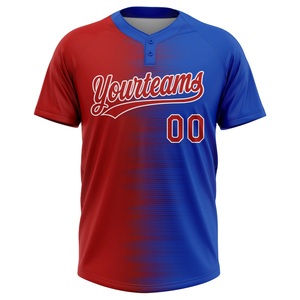 Maillot de softball professionnel Fastpitch bleu roi et orange, uniforme d'équipe athlétique, personnalisation par sublimation, fabricant OEM ODM - Product Image 1