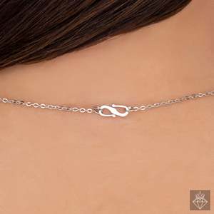 Catégorie de produit Bijoux PRAO Collier pendentif rond en cristal AD anti-ternissement - Product Image 3