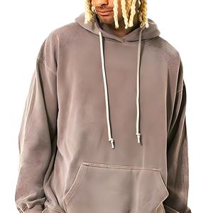 Ensemble de survêtement homme délavé à l'acide de qualité supérieure, en tissu respirant, pour le sport et le jogging, avec sweat à capuche et pantalon, grandes tailles, streetwear, OEM, tendance et très demandé - Product Image 6