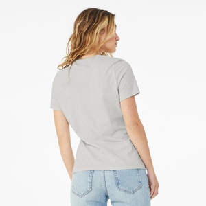 Camiseta Básica de Cuello Redondo, Lisa, de Manga Corta, Informal, al por Mayor - Product Image 2