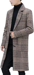 <b>Men</b> Long Puffer <b>Coat</b> Insulated Hooded Outerwear Lightweight Warm Padding for Cold Weather Travel and Outdoor Activities - Product Image 6