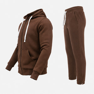 Ensemble sweat-shirt à capuche et pantalon de jogging pour homme, en molleton doux, idéal pour les activités de fitness - Product Image 3