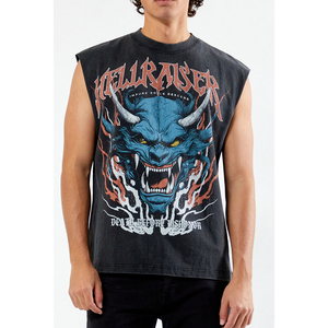 Camiseta sin mangas básica para hombre con logotipo personalizado, transpirable, para verano, lisa. - Product Image 1