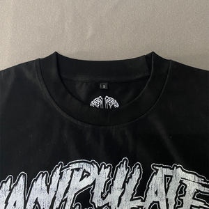 เสื้อยืดคอกว้างทรงโอเวอร์ไซส์ พิมพ์ลายซิลค์สกรีนแบบวินเทจฟอกสี  ผ้าฝ้าย 100% ระบายอากาศได้ดี ป้องกันรอยยับ เป็นมิตรต่อสิ่งแวดล้อม สำหรับผู้ชาย - Product Image 3