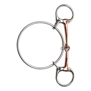 Mors de cheval sur mesure en cuivre avec embout en acier inoxydable de précision 13 mm, anneaux de 45 mm, confort et haute qualité - Product Image 5