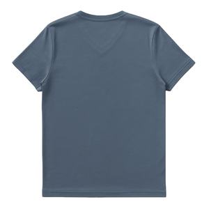 Camiseta de Cuello en V para Hombre, Color Azul Crepúsculo, 100% Algodón Orgánico de Lujo, Preencogida, Certificada por GOTS, Premium, Manga Corta, Transpirable, Ajuste Cómodo - Product Image 2