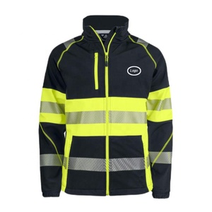 Reflective Water Proof Safety <b>Jacket</b> for Construction <b>Workers</b> High Visibility Windproof Outerwear with Customized Logo - Product Image 5