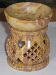 Hermosos quemadores de aceite aromático de piedra jabonosa natural hechos a mano, en grandes cantidades, con muchos diseños y forma redonda, a precio de mayoreo. - Product Image 5