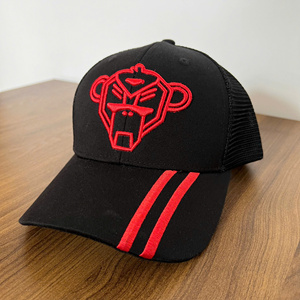 Sombrero de camionero de malla de 6 paneles personalizado de alta calidad para hombres y mujeres ala curva y logotipo bordado 3D para pesca - Product Image 5