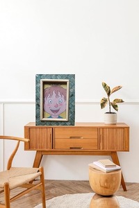Cadre photo vertical carré en MDF décoratif fait main FAIZA CRAFT FC-9221 avec incrustation d'os, impression UV, étanche, impression personnalisée, ivoire - Product Image 4