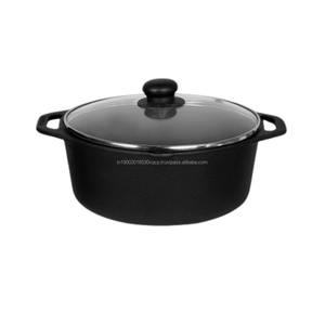 <b>Indian</b> Manufacturer Cast Iron 10 Inch Dutch Oven With Glass Lid for Home Hotel and Restaurant From Balaghat,Madhya Pradesh - Product Image 2