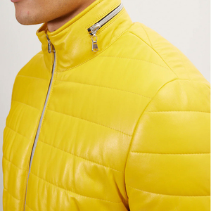 Chaqueta Impermeable Amarilla al por Mayor, Chaqueta de Plumón de Último Diseño, Chaqueta de Invierno para Hombre - Product Image 6