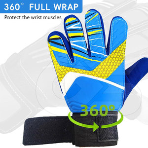 Équipement de plein air, service OEM personnalisé, gants de gardien de but en cuir, haute qualité, antidérapants, sangle de poignet réglable, durables - Product Image 3