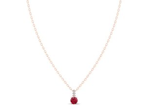 REYES - Fabricant de bijoux en argent sterling 925 certifiés GRA - Bijoux en moissanite - Pierre précieuse en rubis de 0,84 ct - Coupe ronde - Product Image 3
