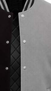 Veste de baseball à manches longues avec logo personnalisé, entièrement personnalisable, faible MOQ, vestes bomber de sport personnalisées - Product Image 6