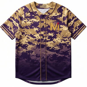 Camiseta de Béisbol con Camuflaje Digital Avanzado, Ropa Deportiva Premium, Uniforme de Equipo, Talla Grande, Protección UV, MALUZA INDUSTRIES - Product Image 4