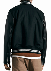Men's Varsity <b>Jacket</b> New Arrival Baseball Bomber College Letterman Style Custom Logo Embroidered Stand Collar - Product Image 5