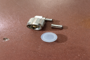 Premium UHF Male Right Angle <b>Crimp</b> Type RG 58 RF Connector Nickel Finish Brass Connector For Signal Systems - Product Image 4