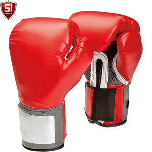 Gants de boxe SUMROOS SI en cuir noir et or, sangle de poignet réglable, équipement d'entraînement durable, protecteur et confortable, toutes saisons - Product Image 3