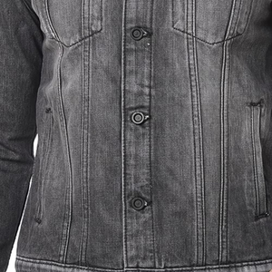 Bulk Supply <b>Custom</b> Vintage <b>Denim</b> <b>Jacket</b> with Button Eco-Friendly Streetwear High Quality Low MOQ - Product Image 6