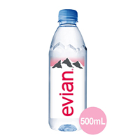 Eau minérale naturelle Evian Premium 500ml, pack de 24 pour la distribution en gros