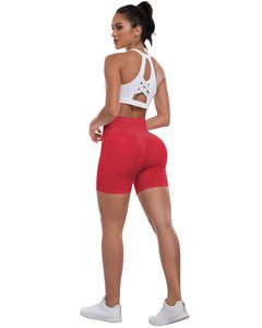 Butt Lifting Shorts For Women Workout Gym Biker Shorts High Waisted Tummy Control Running Sports Yoga <b>Booty</b> Scrunch Butt Shorts - Product Image 2