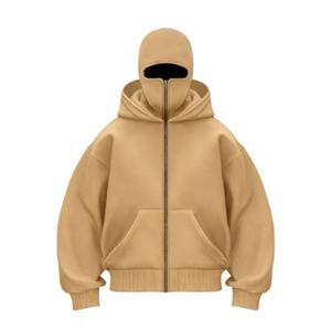 Blouson d'hiver 100 % coton de haute qualité pour homme, coupe oversize, zippé, en polaire, écologique, coupe-vent, respirant, anti-boulochage, brodé - Product Image 4