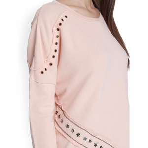 <b>Top</b> material Polyester/Cotton Fleece Women Sweatshirt Custom Embroidery Front Women Oversized Sweatshirts <b>Turtle</b> <b>Neck</b> Pullover - Product Image 6