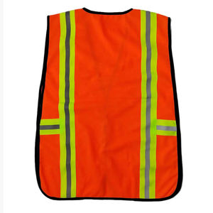 Gilet de sécurité réfléchissant haute visibilité en polyester/coton de haute qualité 2025/2026 vert/jaune avec logo personnalisé pour agent de sécurité hivernal - Product Image 3