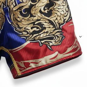 Conjunto de 4 Piezas de Jersey y Pantalones Cortos de Muay Thai para Hombre, para Artes Marciales Mixtas, Gimnasio, Entrenamiento, 100% Poliéster, Corte Ajustado, 200GSM - Product Image 4