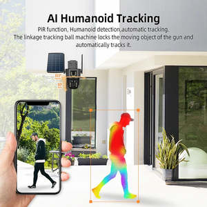 4G năng lượng mặt trời ngoài trời Máy ảnh 360 nhà IP giám sát CCTV Kit không dây an ninh hành động hệ thống mạng Dome Wifi PTZ Sim thẻ máy ảnh - Product Image 2