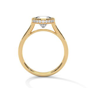 Anillo de Diamantes Cultivados en Laboratorio de Oro Amarillo Sólido de 14k con un Diseño Nuevo y Perfecto, Anillo de Diamantes con un Diseño Bonito y Personalizado para Boda, Compromiso o Fiesta - Product Image 3
