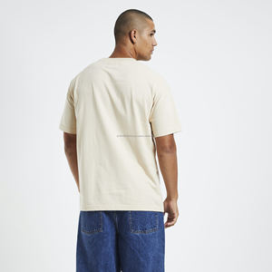 Nueva Camiseta de Algodón de Manga Corta Extra Grande con Diseño de Estampado Personalizable en los Hombros - Product Image 3