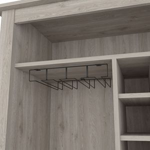 DEPOT E SHOP Mobile Bar Grigio Chiaro per Mojito con Un Cassetto Aperto e Ripiano - Product Image 4