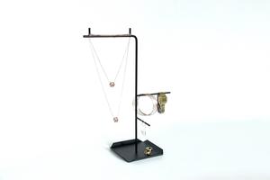 Multi Functional Jewelry Display Stand With Hook Bar And Side Arms Space Saving Design Tangle Free Storage For <b>Bracelets</b> Rings - Product Image 2