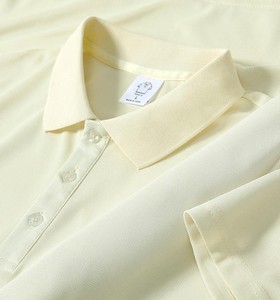 Chemise sportive pour homme, coupe moderne, tissu tricoté polyester/coton, impression numérique, logo personnalisé sur le devant, boutons, séchage rapide, manches courtes - Product Image 3