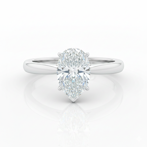 Anillo Solitario Moderno con Diamante Cultivado en Laboratorio de Corte Pera de 1-5 Quilates, Color E, Claridad VVS2, Certificado IGI, Oro Blanco de 14K, para Mujer - Product Image 2