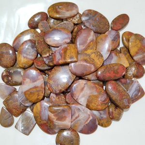 Natural Seam Agate Loose Gemstone Cabochon Wholesale Cut Gemstone for Fine Jewelry Making & Crafts - Product Image 2