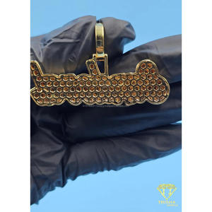 Hip Hop Lab Grown Diamond <b>Name</b> Pendant Iced Out Gold <b>Chain</b> Custom Bling Jewelry Gift - Product Image 6