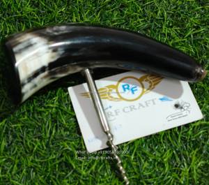 Cuerno de animal de calidad superior con abrebotellas de metal para el hogar y el hotel por RF Crafts - Product Image 3