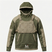 Haut de gamme MALUZA INDUSTRIES : Sweat à capuche modulaire Urban Performance Tech Harness, prêt pour la ville, édition tactique, 100 % coton