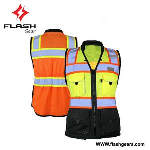 Gilet de sécurité en maille réfléchissante haute visibilité avec poches Gilet de sécurité imperméable pour la construction routière - Product Image 3