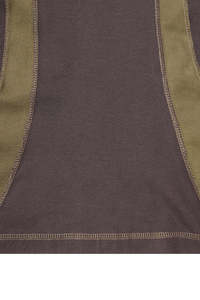 Camiseta de Manga Corta Oversize para Hombre, Color Sólido con Bloques de Color en Contraste, Estilo Urbano, Fabricante y Proveedor Mayorista OEM - Product Image 4