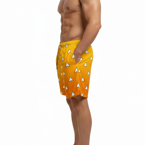 Pantalones Cortos Demon Slayer Kimetsu No Yaiba para Hombre, Estilo Anime, Sólidos, Antiarrugas, Cintura Media, Casuales, de Playa, Harajuku, Streetwear - Product Image 5