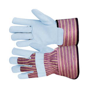 Gants de travail en cuir de vachette grainé robuste pour la sécurité industrielle, doublure en coton polaire, résistants à l'abrasion, gants de rigueur canadiens - Product Image 6