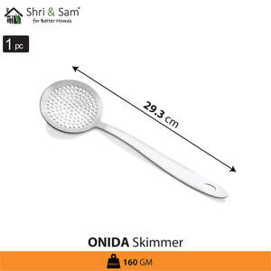 Onida Stainless Steel Skimmer Utensil for Efficient Skimming Durable Kitchen <b>Tool</b> - Product Image 4