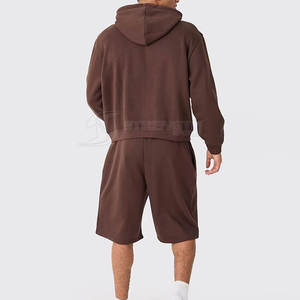 Ensemble sweat à capuche et short assorti pour homme, vêtements de sport élégants pour la salle de sport et les activités de plein air - Product Image 5