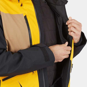 Veste de ski unisexe fonctionnelle coupe ample coupe-vent respirante avec capuche imperméable Hardshell Hiver Fermeture éclair Solide Service OEM - Product Image 5